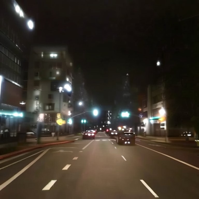 The same street with night added by the adapter.