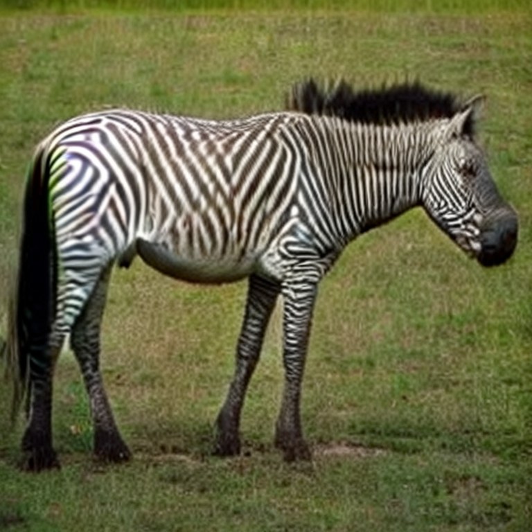Output: the same animal as a zebra.